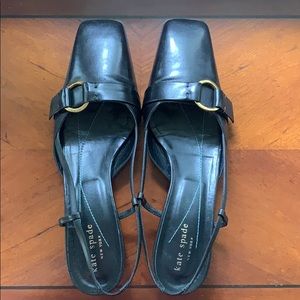 Kate Spade Trudy Slingback in Black, size 8.5